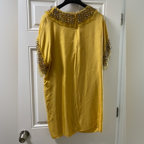 Valentino Embroidered Silk Mini Dress 6 - Picture 9 of 12